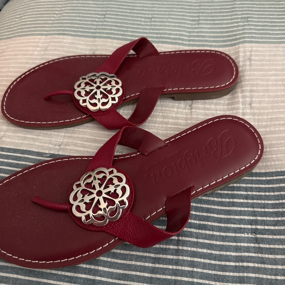 Red Brighton flip flops